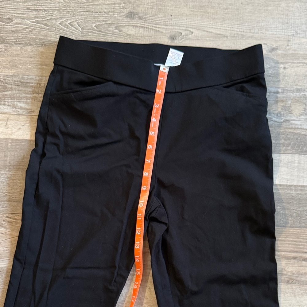 Coral Bay Black Straight-Leg Pants Size 8P - Picture 7 of 10